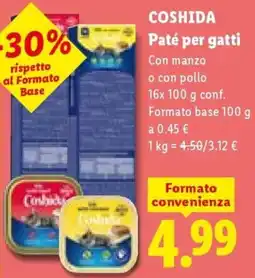 Lidl COSHIDA Paté per gatti offerta