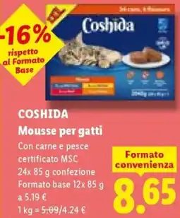 Lidl COSHIDA Mousse per gatti offerta