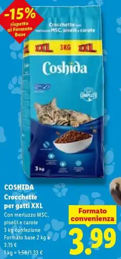Lidl COSHIDA Crocchette per gatti XXL offerta