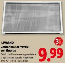 Lidl LIVARNO Zanzariera scorrevole per finestre offerta