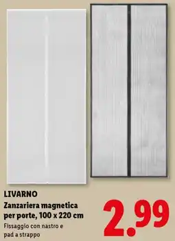 Lidl LIVARNO Zanzariera magnetica per porte, 100 x 220 cm offerta