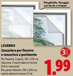 Lidl LIVARNO Zanzariera per finestre o zanzariera a pavimento offerta
