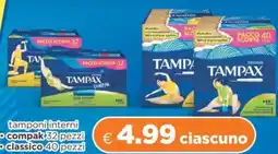 Acqua & Sapone TAMPAX tamponi interni, compak, classico offerta