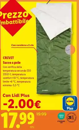 Lidl CRIVIT Sacco a pelo offerta