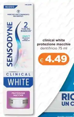 Acqua & Sapone SENSODYNE clinical white protezione macchie dentifricio offerta
