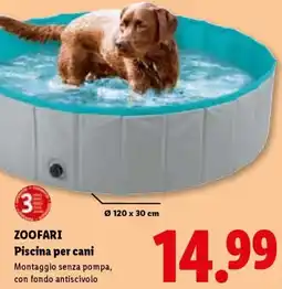 Lidl ZOOFARI Piscina per cani offerta
