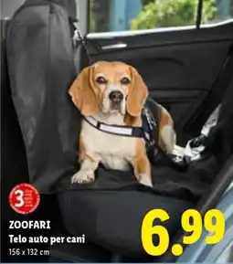 Lidl ZOOFARI Telo auto per cani offerta