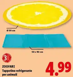 Lidl ZOOFARI Tappetino refrigerante per animali offerta