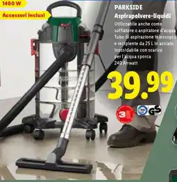 Lidl PARKSIDE Aspirapolvere-liquidi offerta