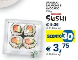 Esselunga Esselunga uramaki salmone e avocado offerta