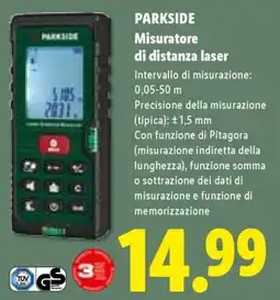 Lidl PARKSIDE Misuratore di distanza laser offerta