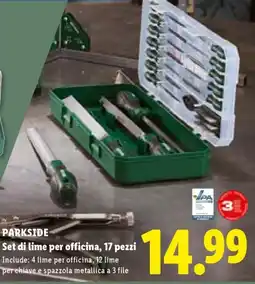 Lidl PARKSIDE Set di lime per officina, 17 pezzi offerta