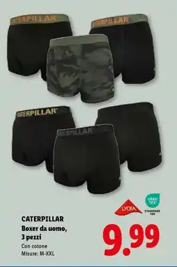 Lidl CATERPILLAR Boxer da uomo, 3 pezzi offerta