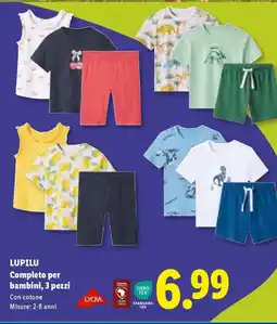 Lidl LUPILU Completo per bambini, 3 pezzi offerta