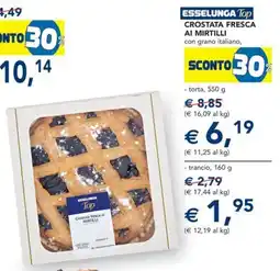 Esselunga Esselunga crostata fresca ai mirtilli con grano italiano, torta offerta