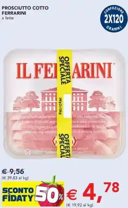Esselunga Prosciutto cotto FERRARINI offerta