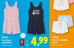 Lidl LUPILU Tuta intera da bambina offerta