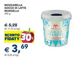 Esselunga Mozzarella gocce di latte MURGELLA offerta