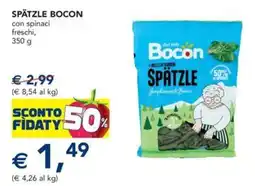 Esselunga Spätzle bocon con spinaci freschi offerta