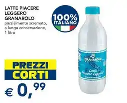 Esselunga Latte piacere leggero granarolo parzialmente scremato, a lunga conservazione offerta