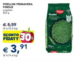 Esselunga Pisellini primavera FINDUS offerta