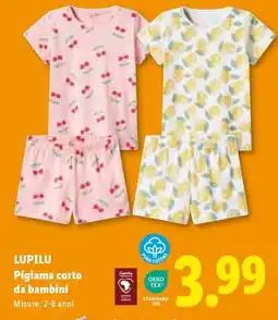 Lidl LUPILU Pigiama corto da bambini offerta