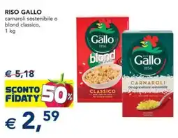 Esselunga RISO GALLO camaroli sostenibile o blond classico offerta