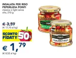 Esselunga Insalata per riso peperlizia ponti classica o light senza olio offerta