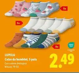 Lidl LUPILU Calze da bambini, 5 paia offerta