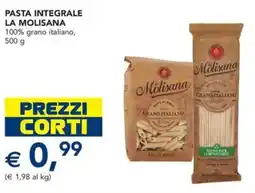 Esselunga Pasta integrale la molisana 100% grano italiano offerta