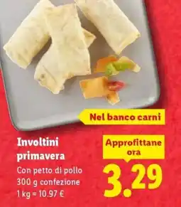 Lidl Involtini primavera offerta