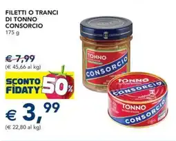 Esselunga Filetti o tranci di tonno CONSORCIO offerta
