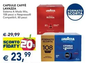 Capsule caffè lavazza sistema a modo mio, o nespresso compatibili