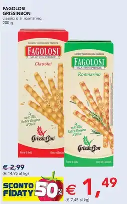 Esselunga Fagolosi grissinbon classici o al rosmarino offerta