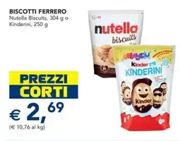 Esselunga Biscotti ferrero nutella biscuits, o kinderini offerta