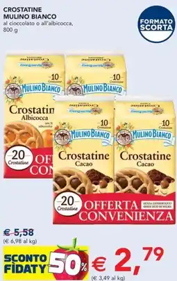 Esselunga Crostatine mulino bianco al cioccolato o all'albicocca offerta