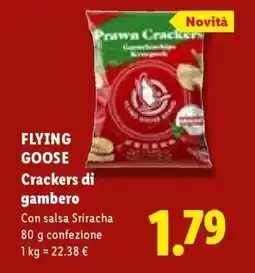 Lidl FLYING GOOSE Crackers di gambero offerta