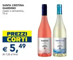 Esselunga Santa cristina giardino rosato o vermentino offerta