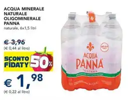 Esselunga Acqua minerale naturale oligominerale panna naturale offerta