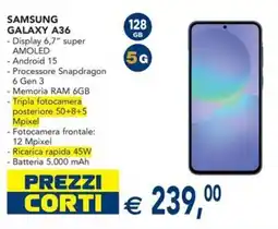 Esselunga SAMSUNG GALAXY A36 offerta