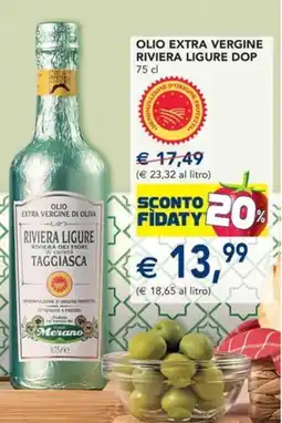 Esselunga Merano olio extra vergine riviera ligure dop offerta