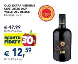 Esselunga Olio extra vergine centonze dop valle del belice biologico offerta