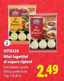 Lidl VITASIA Mini fagottini al vapore ripieni offerta