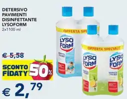 Esselunga Detersivo pavimenti disinfettante LYSOFORM offerta