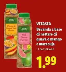 Lidl VITASIA Bevanda a base di nettare di guava o mango e maracuja offerta