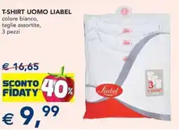 Esselunga T-shirt uomo liabel colore bianco offerta