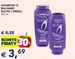 Esselunga Shampoo o balsamo ELVIVE L'ORÉAL offerta