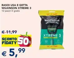 Esselunga Rasoi usa e getta wilkinson xtreme offerta