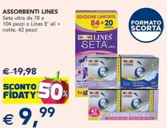 Esselunga Assorbenti lines seta ultra offerta