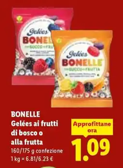 Lidl BONELLE Gelées ai frutti di bosco o alla frutta offerta